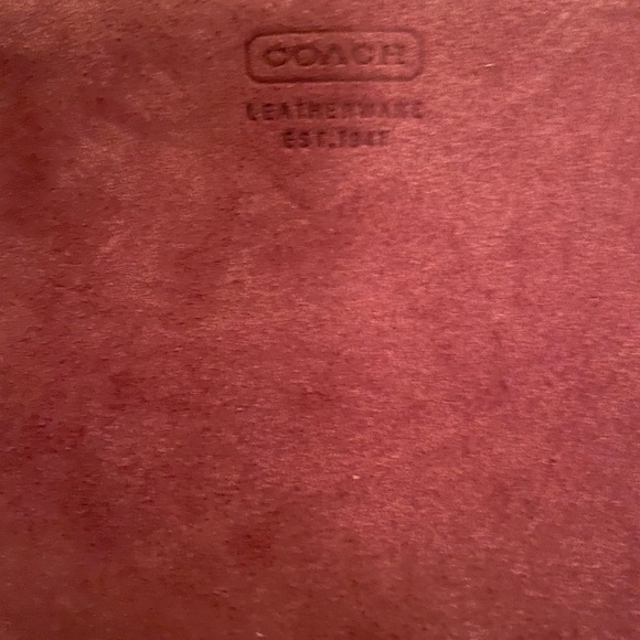 NWOT Coach Plum Suede Wristlet Pouch - Picture 3 of 5